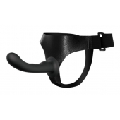Страпон с изогнутой головкой Ultra Harness Curvy Dildo - 15,8 см. - Baile - купить с доставкой в Новокузнецке