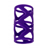 Фиолетовая насадка-сетка на пенис - 7,5 см. - A-toys - в Новокузнецке купить с доставкой