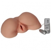 Телесная вибровагина из киберкожи с выносным пультом - LOVETOY (А-Полимер) - в Новокузнецке купить с доставкой