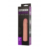 Насадка-удлинитель Extension sleeve телесного цвета - 18,5 см. - Sitabella - в Новокузнецке купить с доставкой