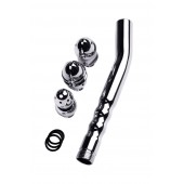 Металлический анальный душ с тремя насадками - ToyFa - купить с доставкой в Новокузнецке