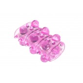 Розовая насадка на пенис Rings Armour - Lola Games - в Новокузнецке купить с доставкой