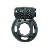 Черное эрекционное кольцо с вибрацией Rings Axle-pin - Lola Games - в Новокузнецке купить с доставкой