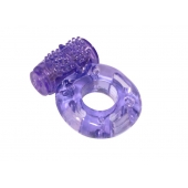 Фиолетовое эрекционное кольцо с вибрацией Rings Axle-pin - Lola Games - в Новокузнецке купить с доставкой