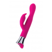 Розовый вибратор с клиторальным стимулятором и гибкой головкой LOLY - 21,6 см. - JOS купить в Новокузнецке с доставкой в Orgasmix.ru Розовый вибратор с клиторальным стимулятором и гибкой головкой LOLY - 21,6 см. - JOS