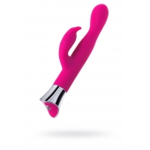 Розовый вибратор с клиторальным стимулятором и гибкой головкой LOLY - 21,6 см. - JOS купить в Новокузнецке с доставкой в Orgasmix.ru Розовый вибратор с клиторальным стимулятором и гибкой головкой LOLY - 21,6 см. - JOS