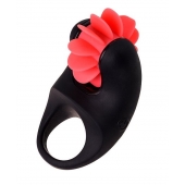 Чёрно-красное эрекционное виброкольцо Erotist - Erotist Adult Toys - в Новокузнецке купить с доставкой
