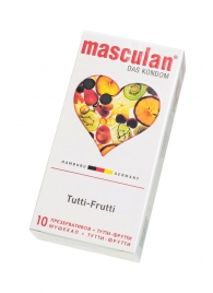 Жёлтые презервативы Masculan Ultra Tutti-Frutti с фруктовым ароматом - 10 шт. - Masculan - купить с доставкой в Новокузнецке