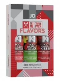 Подарочный набор ароматизированных лубрикантов Tri-Me Triple Pack Flavors - System JO - купить с доставкой в Новокузнецке