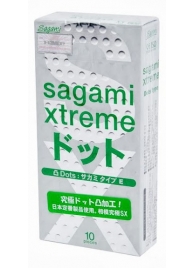 Презервативы Sagami Xtreme Type-E с точками - 10 шт. - Sagami - купить с доставкой в Новокузнецке