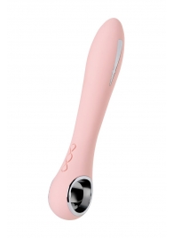 Розовый силиконовый вибратор с электростимуляцией GALVANI VIBE - 21 см. - ToyFa - купить с доставкой в Новокузнецке