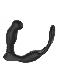 Черная анальная пробка NEXUS SIMUL8 с фиксацией на теле кольцами - Nexus Range - в Новокузнецке купить с доставкой Черная анальная пробка NEXUS SIMUL8 с фиксацией на теле кольцами - Nexus Range - в Новокузнецке купить с доставкой