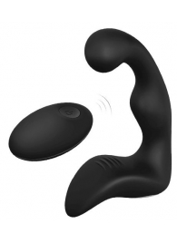 Черный вибромассажер простаты REMOTE BOOTY PLEASER - Dream Toys - в Новокузнецке купить с доставкой