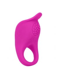 Ярко-розовое эрекционное виброкольцо Silicone Rechargeable Teasing Enhancer - California Exotic Novelties - в Новокузнецке купить с доставкой