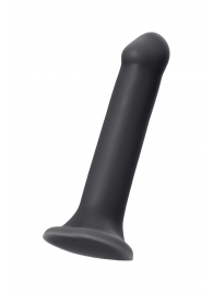 Черный фаллос на присоске Silicone Bendable Dildo XL - 20 см. - Strap-on-me - купить с доставкой в Новокузнецке