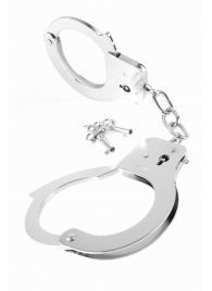 Металлические серебристые наручники Designer Metal Handcuffs - Pipedream - купить с доставкой в Новокузнецке