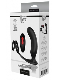 Черный массажер простаты REMOTE P-PLEASER - Dream Toys - в Новокузнецке купить с доставкой