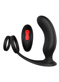 Черный массажер простаты REMOTE P-PLEASER - Dream Toys - в Новокузнецке купить с доставкой