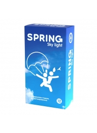 Ультратонкие презервативы SPRING SKY LIGHT - 12 шт. - SPRING - купить с доставкой в Новокузнецке