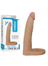 Телесная насадка-фаллоимитатор для двойного проникновения - 17 см. - Lovetoy - купить с доставкой в Новокузнецке