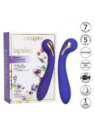 Фиолетовый вибромассажер с электростимуляцией Intimate Estim Petite G Wand - 19 см. - California Exotic Novelties - купить с доставкой в Новокузнецке