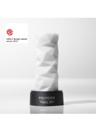 Белый 3D мастурбатор POLYGON - Tenga - в Новокузнецке купить с доставкой