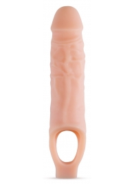 Телесный реалистичный фаллоудлинитель 9 Inch Silicone Cock Sheath Penis Extender - 22,86 см. - Blush Novelties - в Новокузнецке купить с доставкой