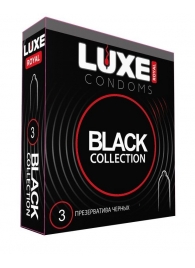 Черные презервативы LUXE Royal Black Collection - 3 шт. - Luxe - купить с доставкой в Новокузнецке