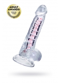 Прозрачный гибкий фаллоимитатор Paret - 18 см. - A-toys купить с доставкой в интернет-магазине Orgasmix в Новокузнецке Прозрачный гибкий фаллоимитатор Paret - 18 см. - A-toys