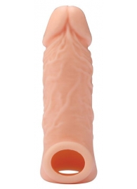 Телесная насадка EXTENDER WITH BALL STRAP 5.5 - 14 см. - Dream Toys - в Новокузнецке купить с доставкой