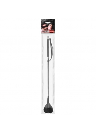 Черный стек с наконечником-сердечком - 54 см. - Notabu - купить с доставкой в Новокузнецке Черный стек с наконечником-сердечком - 54 см. - Notabu - купить с доставкой в Новокузнецке