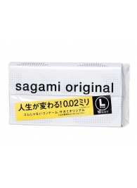 Презервативы Sagami Original 0.02 L-size увеличенного размера - 10 шт. - Sagami - купить с доставкой в Новокузнецке