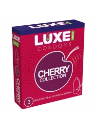 Презервативы с ароматом вишни LUXE Royal Cherry Collection - 3 шт. - Luxe - купить с доставкой в Новокузнецке