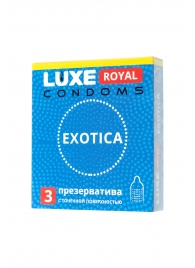 Текстурированные презервативы LUXE Royal Exotica - 3 шт. - Luxe - купить с доставкой в Новокузнецке