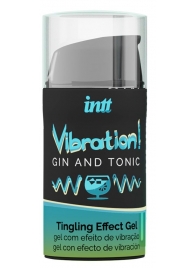 Жидкий интимный гель с эффектом вибрации Vibration! Gin   Tonic - 15 мл. - INTT - купить с доставкой в Новокузнецке