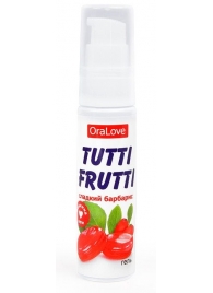 Гель-смазка Tutti-frutti со вкусом барбариса - 30 гр. - Биоритм - купить с доставкой в Новокузнецке