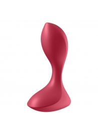 Красный вибромассажёр простаты Satisfyer Backdoor Lover - 14 см. - Satisfyer - в Новокузнецке купить с доставкой