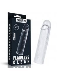 Прозрачная насадка-удлинитель Flawless Clear Penis Sleeve Add 1 - 15,5 см. - Lovetoy - в Новокузнецке купить с доставкой