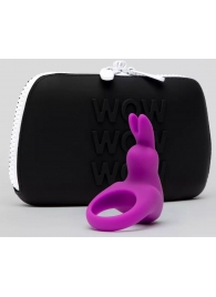 Фиолетовое эрекционное виброкольцо Happy Rabbit Cock Ring Kit - Happy Rabbit - в Новокузнецке купить с доставкой