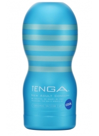 Мастурбатор с охлаждающей смазкой TENGA Original Vacuum Cup Cool - Tenga - в Новокузнецке купить с доставкой