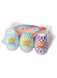 Набор из 6 мастурбаторов Tenga EGG IV с различным рельефом - Tenga - в Новокузнецке купить с доставкой