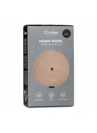 Пеньковая веревка для связывания Hemp Rope - 5 м. - Easy toys - купить с доставкой в Новокузнецке