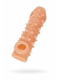 Телесная закрытая насадка с пупырышками Cock Sleeve Size S - 13,8 см. - KOKOS - в Новокузнецке купить с доставкой Телесная закрытая насадка с пупырышками Cock Sleeve Size S - 13,8 см. - KOKOS - в Новокузнецке купить с доставкой