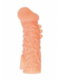 Телесная закрытая насадка с шершавой головкой Cock Sleeve Size S - 13,8 см. - KOKOS - в Новокузнецке купить с доставкой Телесная закрытая насадка с шершавой головкой Cock Sleeve Size S - 13,8 см. - KOKOS - в Новокузнецке купить с доставкой