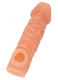 Телесная закрытая насадка с шершавой головкой Cock Sleeve Size S - 13,8 см. - KOKOS - в Новокузнецке купить с доставкой Телесная закрытая насадка с шершавой головкой Cock Sleeve Size S - 13,8 см. - KOKOS - в Новокузнецке купить с доставкой
