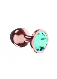 Пробка цвета розового золота с малиновым кристаллом Diamond Topaz Shine L - 8,3 см. - Lola Games - купить с доставкой в Новокузнецке
