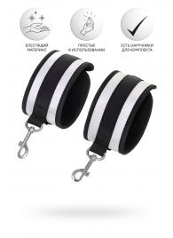 Серебристо-черные оковы Anonymo - ToyFa - купить с доставкой в Новокузнецке Серебристо-черные оковы Anonymo - ToyFa - купить с доставкой в Новокузнецке