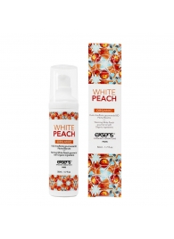 Разогревающее массажное масло Gourmet White Peach Organic с органическими ингредиентами - 50 мл. - Exsens - купить с доставкой в Новокузнецке