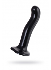 Черный стимулятор для пар P G-Spot Dildo Size M - 18 см. - Strap-on-me - в Новокузнецке купить с доставкой