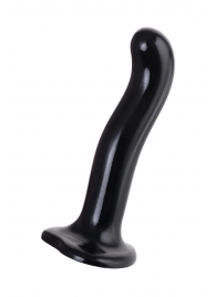 Черный стимулятор для пар P G-Spot Dildo Size M - 18 см. - Strap-on-me - в Новокузнецке купить с доставкой